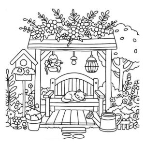 Desenho de Jardins Desenho Colorir Imprimir 21