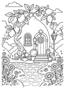 Desenho de Jardins Desenho Colorir Imprimir 28