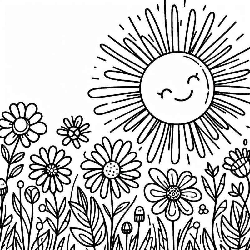 Desenho de Jardins Desenho Colorir Imprimir 44