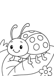 Desenho de Joaninha Desenho Colorir Imprimir 04