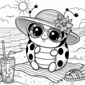 Desenho de Joaninha Desenho Colorir Imprimir 05