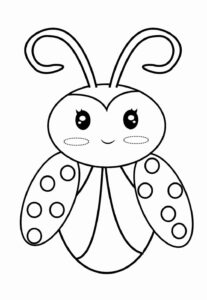 Desenho de Joaninha Desenho Colorir Imprimir 07