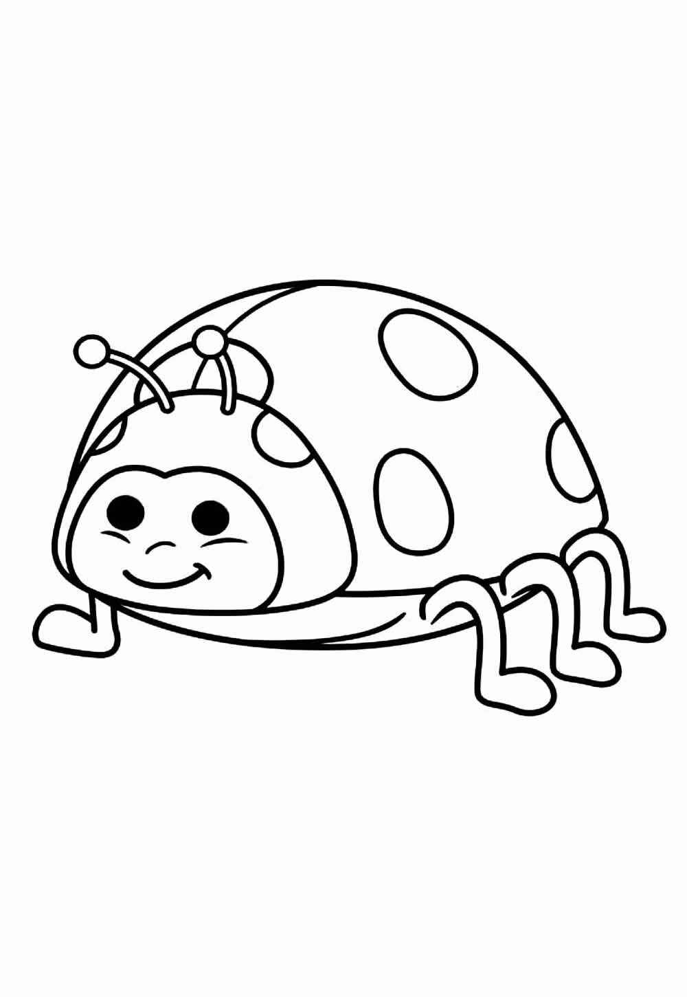 Desenho de Joaninha Desenho Colorir Imprimir 09