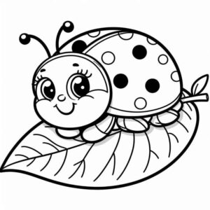 Desenho de Joaninha Desenho Colorir Imprimir 22