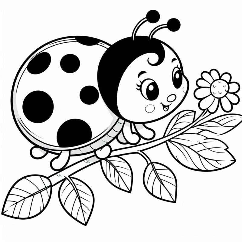 Desenho de Joaninha Desenho Colorir Imprimir 25