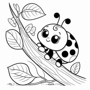 Desenho de Joaninha Desenho Colorir Imprimir 33