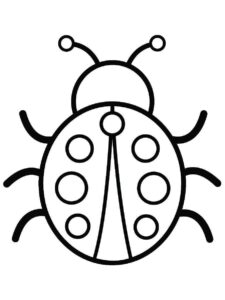 Desenho de Joaninha Desenho Colorir Imprimir 36