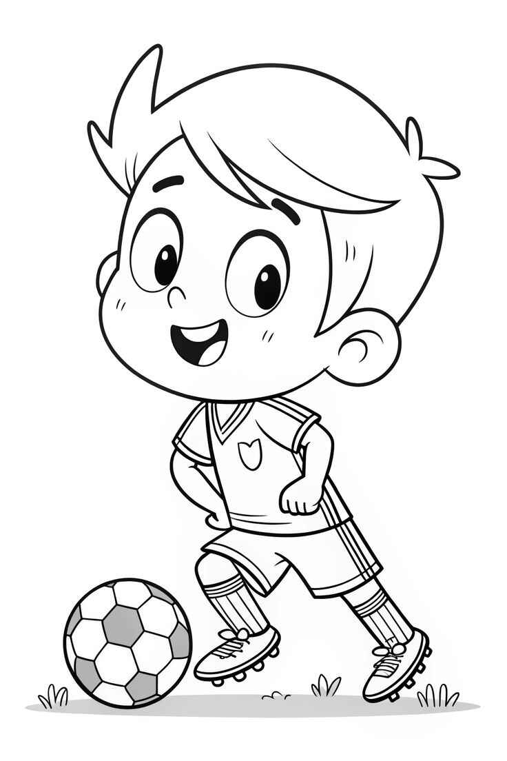 Desenho de Jogadores De Futebol Desenho Colorir Imprimir 04