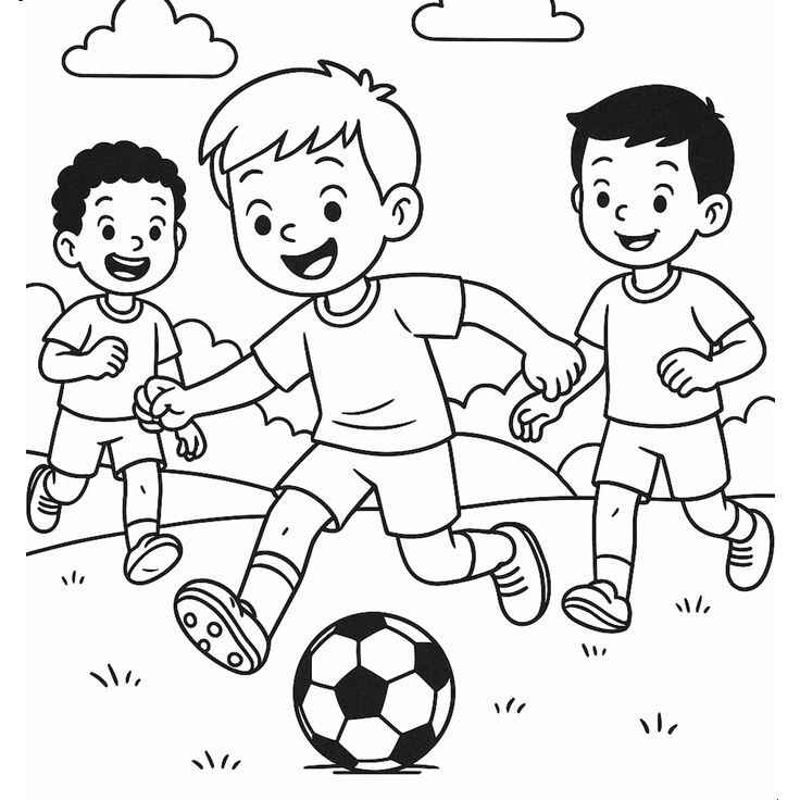 Desenho de Jogadores De Futebol Desenho Colorir Imprimir 05