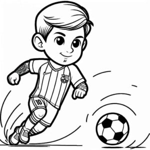 Desenho de Jogadores De Futebol Desenho Colorir Imprimir 06