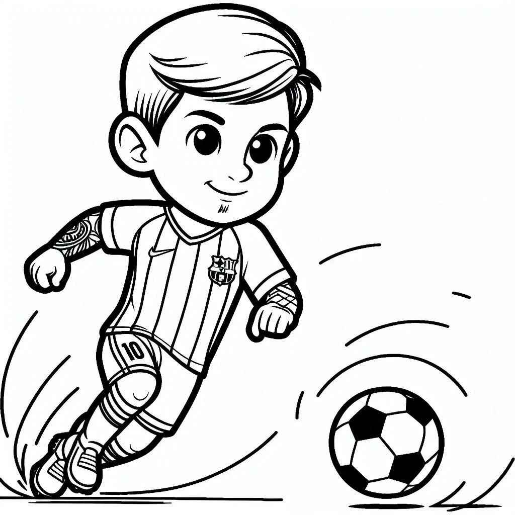 Desenho de Jogadores De Futebol Desenho Colorir Imprimir 06