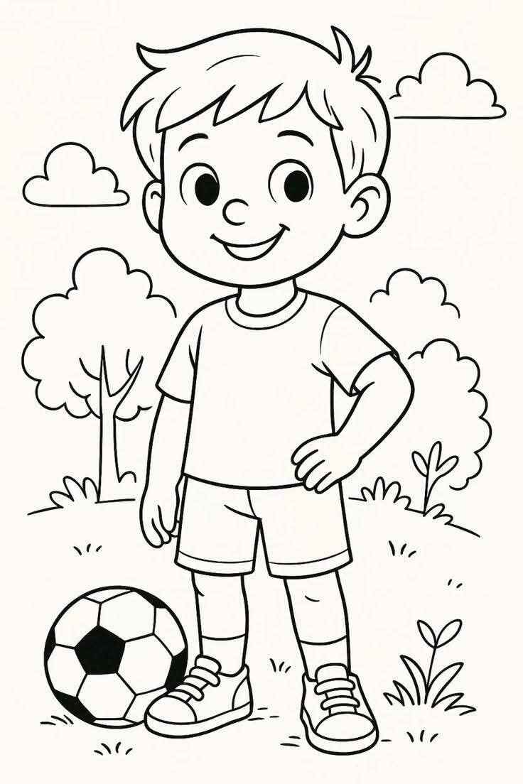 Desenho de Jogadores De Futebol Desenho Colorir Imprimir 07