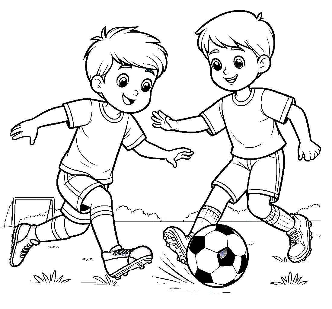 Desenho de Jogadores De Futebol Desenho Colorir Imprimir 11