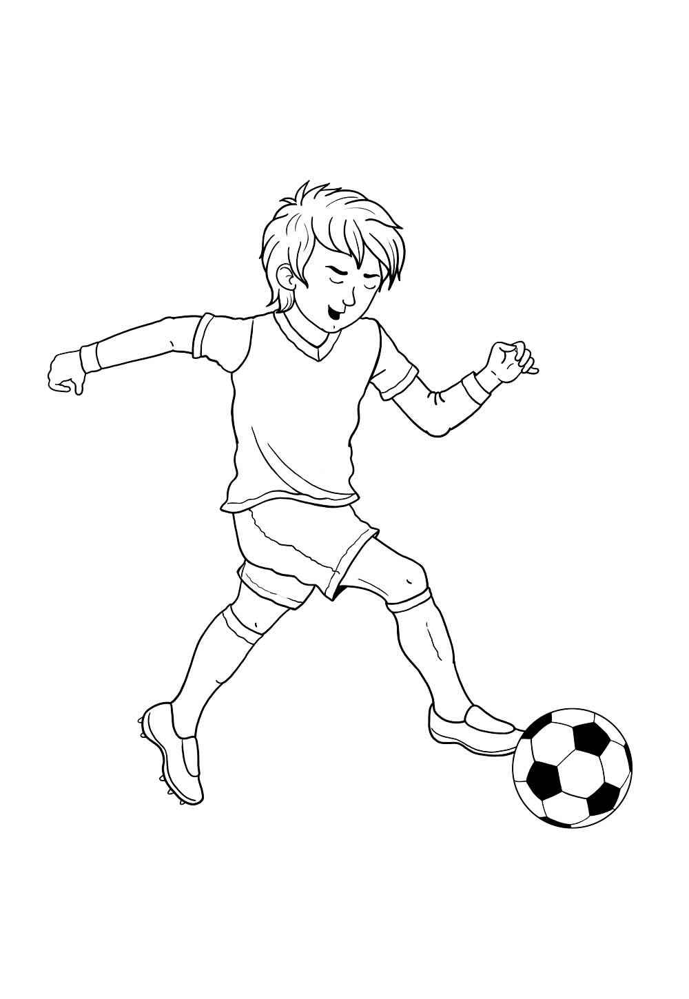 Desenho de Jogadores De Futebol Desenho Colorir Imprimir 17