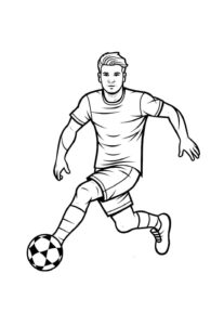 Desenho de Jogadores De Futebol Desenho Colorir Imprimir 18