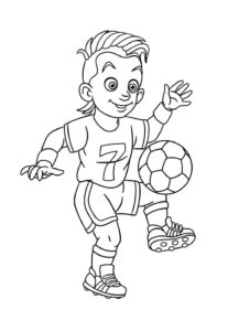Desenho de Jogadores De Futebol Desenho Colorir Imprimir 19