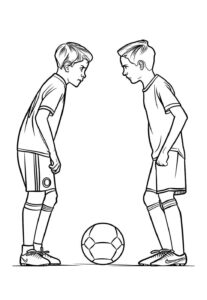 Desenho de Jogadores De Futebol Desenho Colorir Imprimir 23