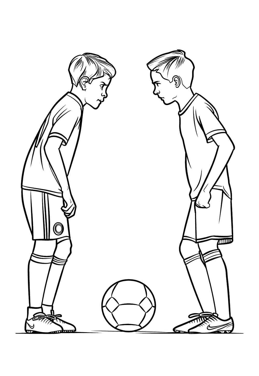 Desenho de Jogadores De Futebol Desenho Colorir Imprimir 23