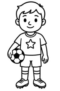 Desenho de Jogadores De Futebol Desenho Colorir Imprimir 24