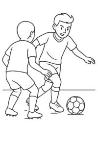 Desenho de Jogadores De Futebol Desenho Colorir Imprimir 35