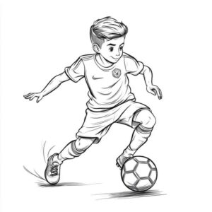 Desenho de Jogadores De Futebol Desenho Colorir Imprimir 51