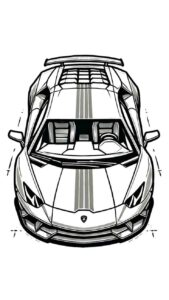Desenho de Lamborghini Desenho Colorir Imprimir 07
