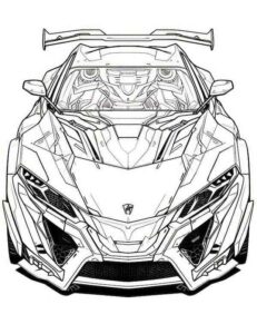 Desenho de Lamborghini Desenho Colorir Imprimir 10