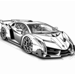 Desenho de Lamborghini Desenho Colorir Imprimir 13