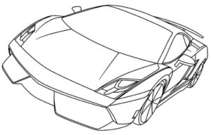 Desenho de Lamborghini Desenho Colorir Imprimir 14