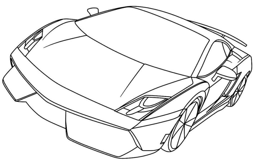 Desenho de Lamborghini Desenho Colorir Imprimir 14