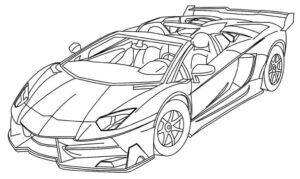 Desenho de Lamborghini Desenho Colorir Imprimir 19