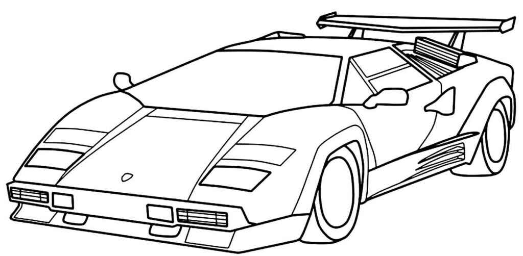 Desenho de Lamborghini Desenho Colorir Imprimir 21