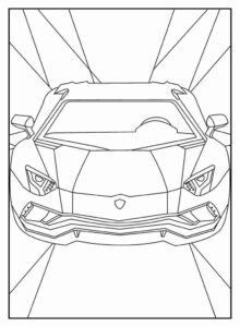 Desenho de Lamborghini Desenho Colorir Imprimir 23