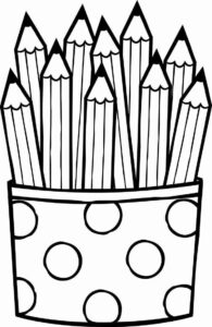 Desenho de Lápis Desenho Colorir Imprimir 01