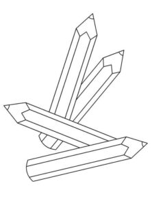 Desenho de Lápis Desenho Colorir Imprimir 03