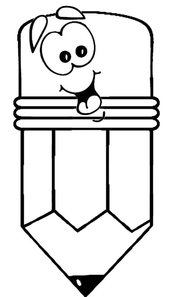 Desenho de Lápis Desenho Colorir Imprimir 06