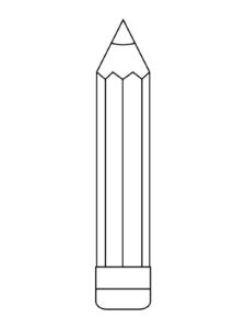 Desenho de Lápis Desenho Colorir Imprimir 10