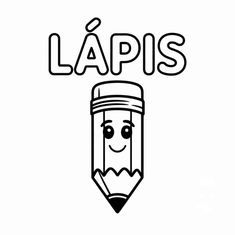 Desenho de Lápis Desenho Colorir Imprimir 12