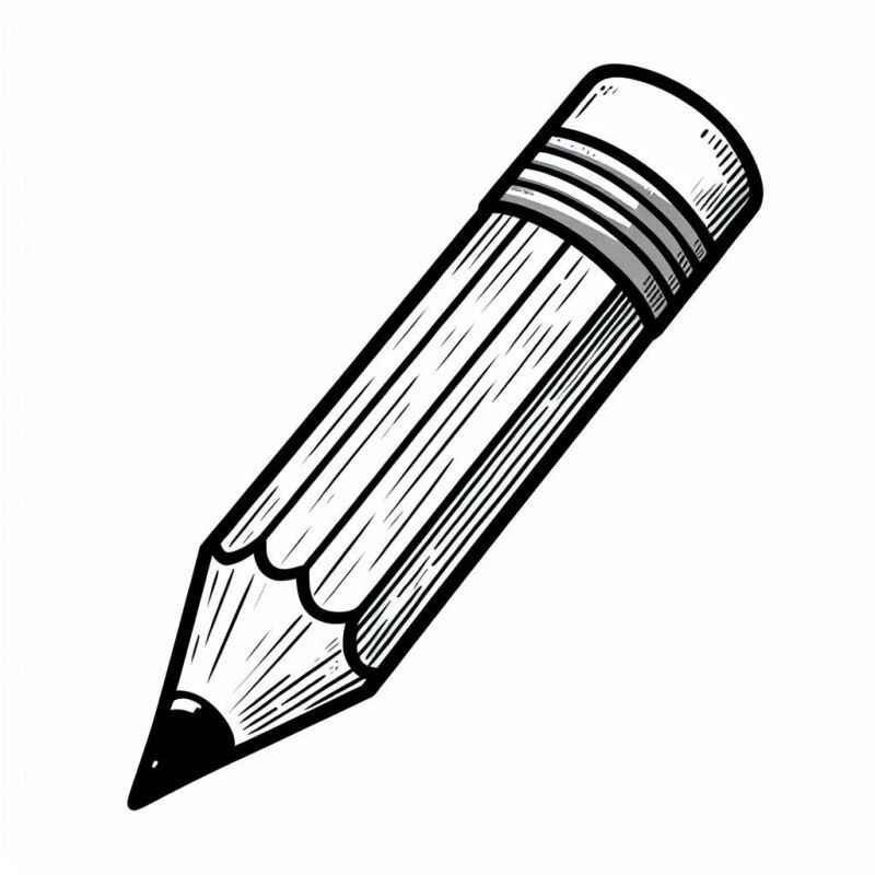 Desenho de Lápis Desenho Colorir Imprimir 13