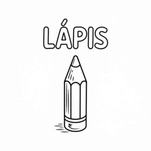 Desenho de Lápis Desenho Colorir Imprimir 14