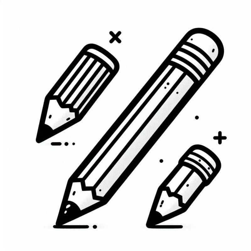 Desenho de Lápis Desenho Colorir Imprimir 17