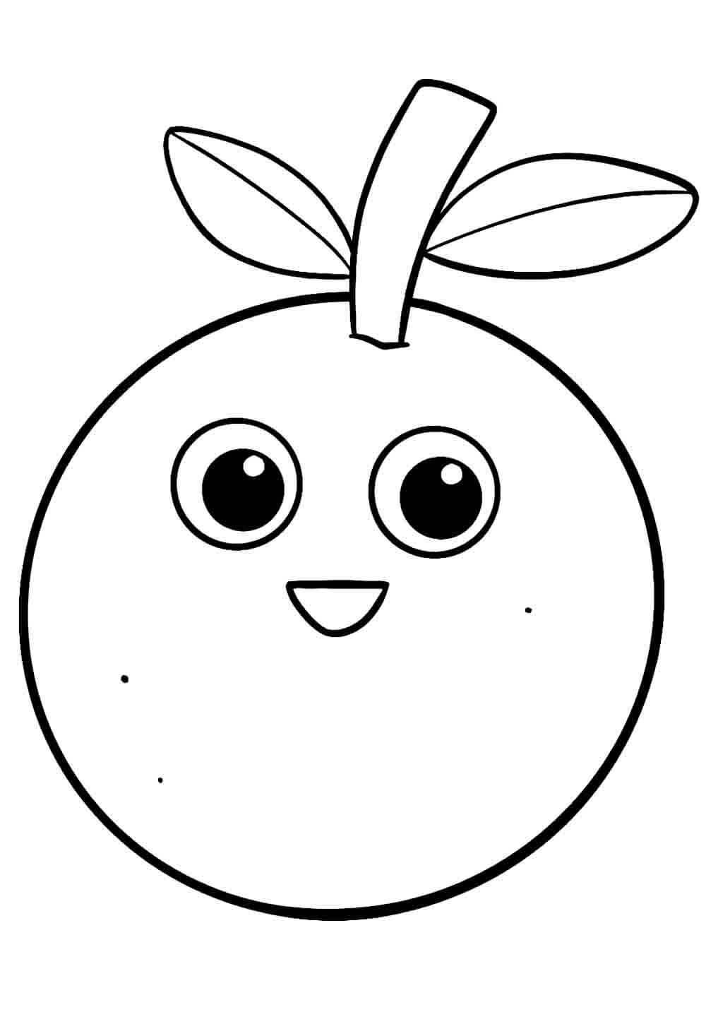 Desenho de Laranja Desenho Colorir Imprimir 13