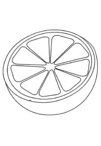 Desenho de Laranja Desenho Colorir Imprimir 15