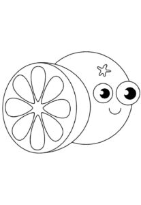 Desenho de Laranja Desenho Colorir Imprimir 19