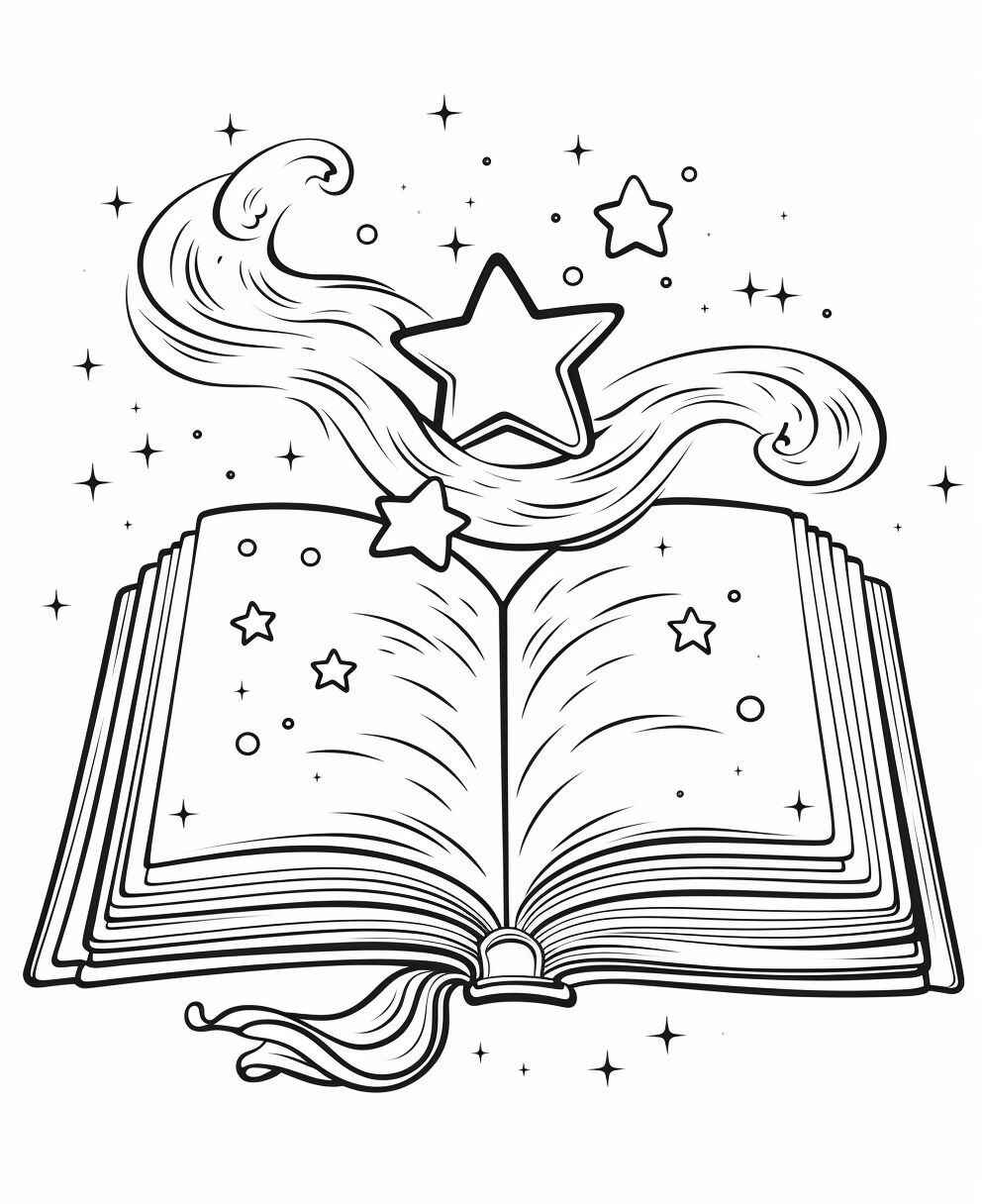 Desenho de Livro Desenho Colorir Imprimir 07