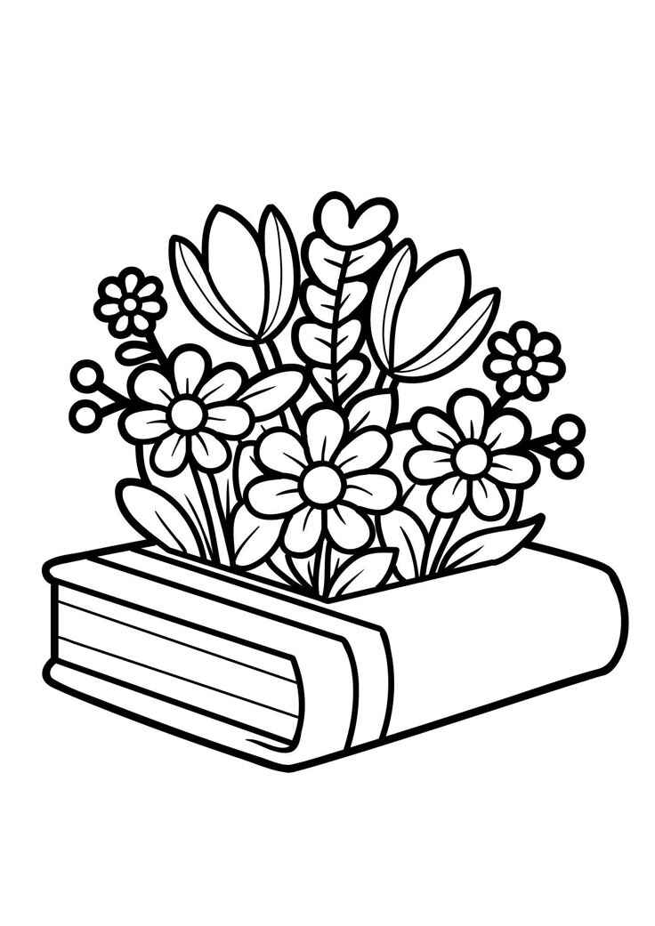 Desenho de Livro Desenho Colorir Imprimir 13