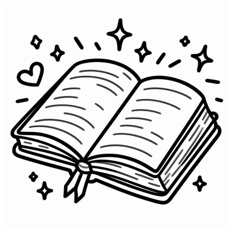 Desenho de Livro Desenho Colorir Imprimir 28