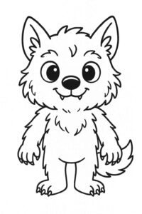 Desenho de Lobisomem Desenho Colorir Imprimir 01 (2)