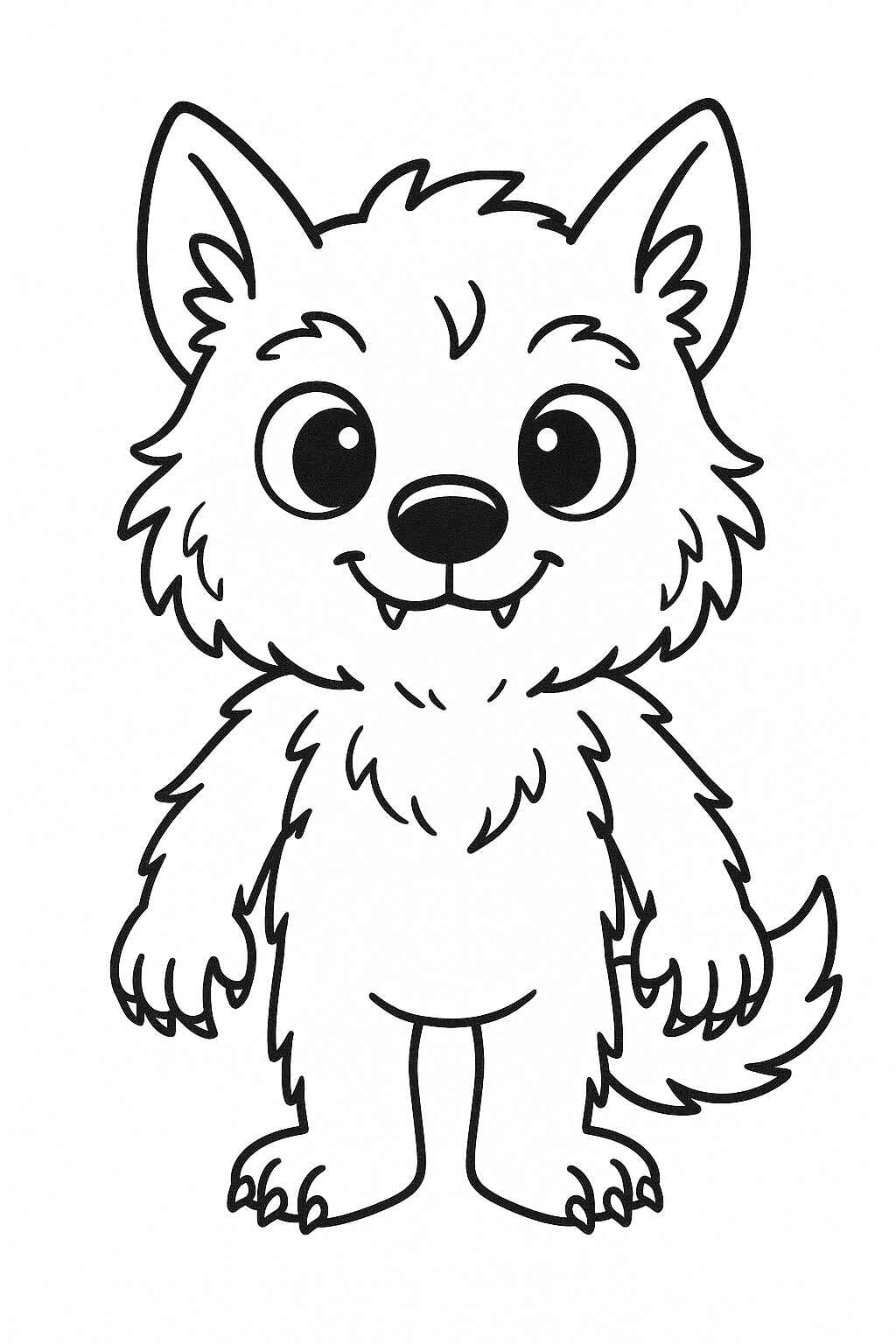 Desenho de Lobisomem Desenho Colorir Imprimir 01 (2)