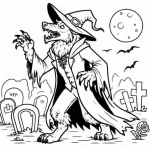 Desenho de Lobisomem Desenho Colorir Imprimir 18